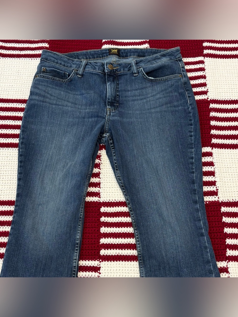 Lee Women's Mid-Rise Bootcut Jeans, Sz 14 Short, H.D. Lee Company 101CMVEW9 - Picture 8 of 16